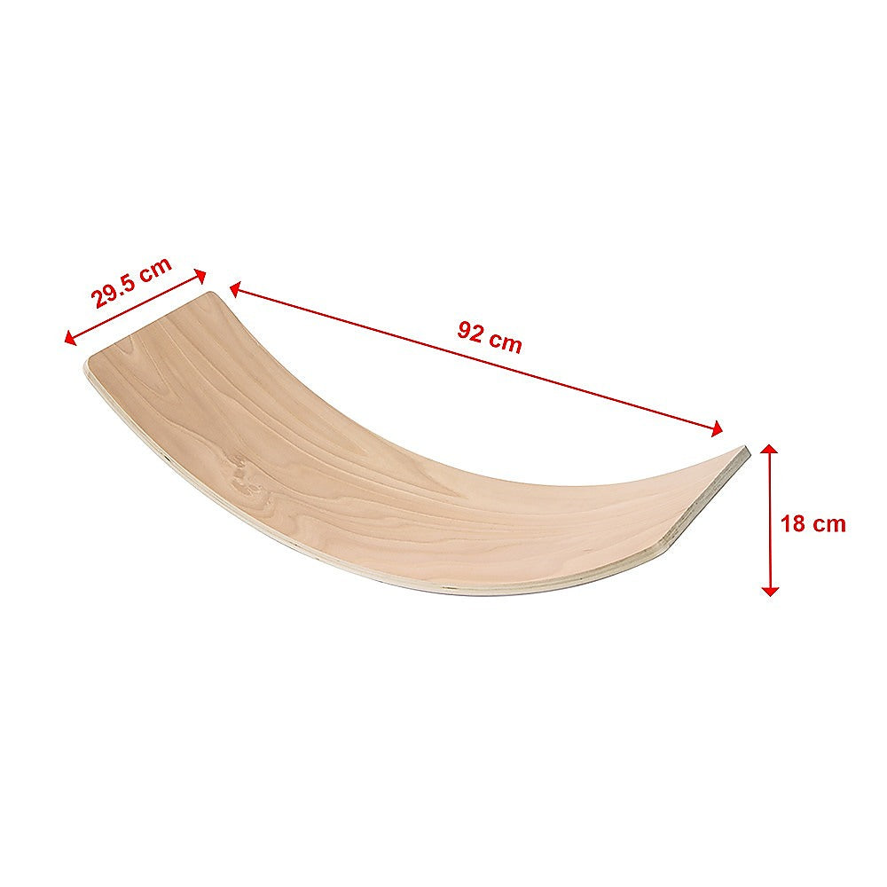 RTM Wooden Balance Board Seesaw Yoga up to 100kgs-Vivify Co.