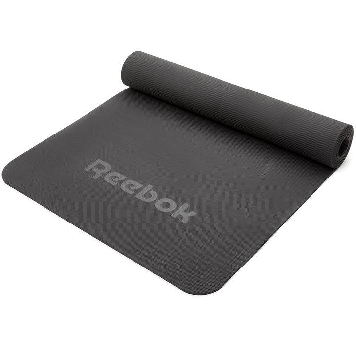 Reebok 1.76m Yoga Mat - Black-Vivify Co.