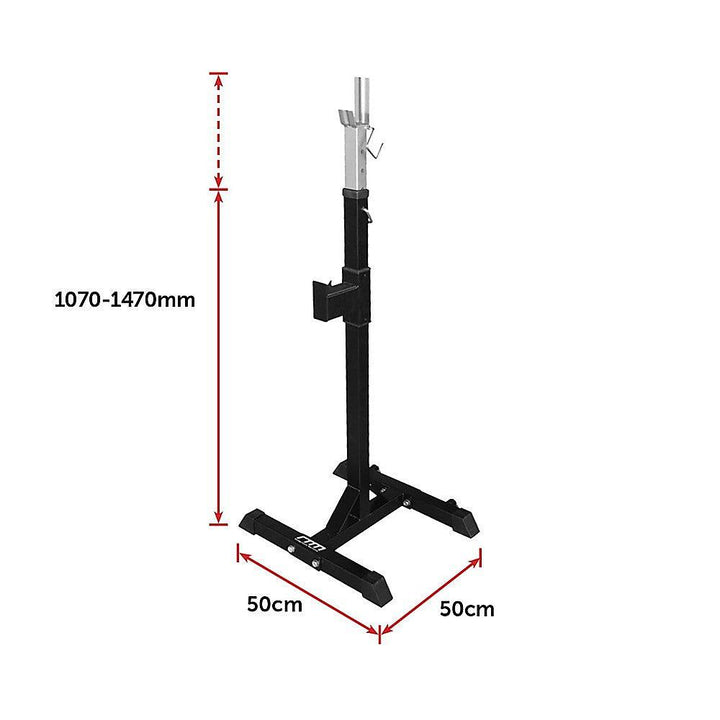 Squat Rack Stand Pair Bench Press Weight Lifting Barbell-Vivify Co.