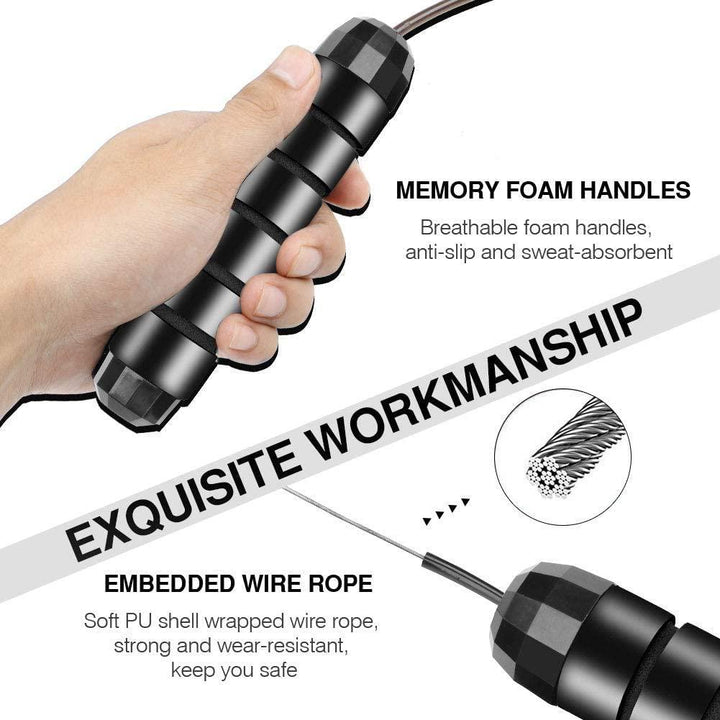 Tangle-Free Skipping Rope with Ball Bearings-Vivify Co.