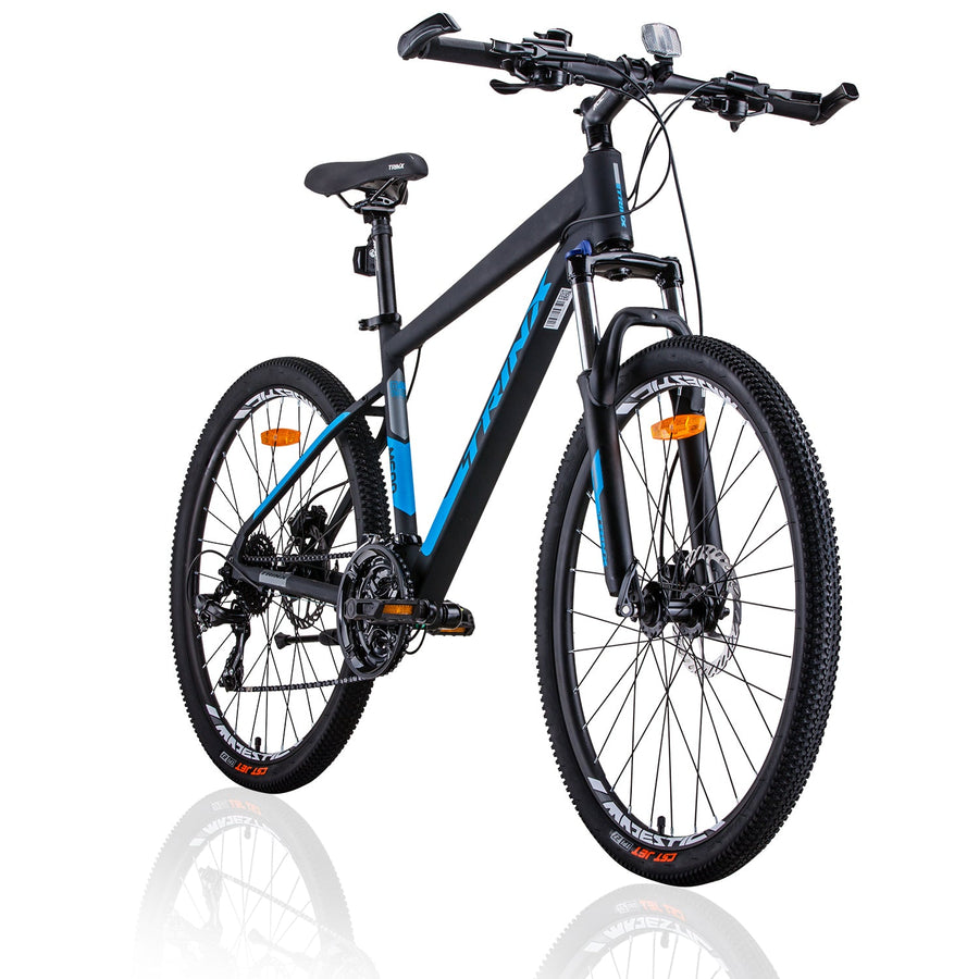 Trinx M600 Mountain Bike 24 Speed MTB Bicycle 17" Frame - Black/Blue-Vivify Co.