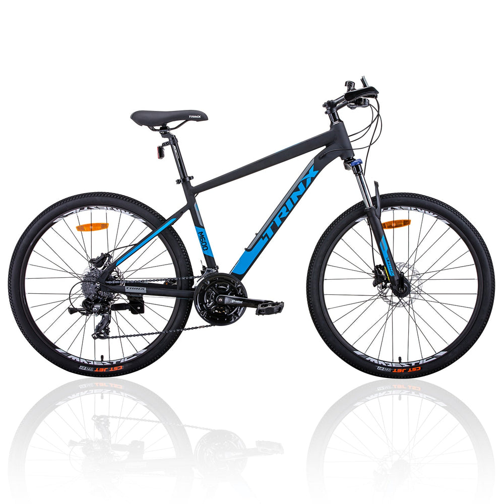 Trinx M600 Mountain Bike 24 Speed MTB Bicycle 21" Frame - Black/Blue-Vivify Co.