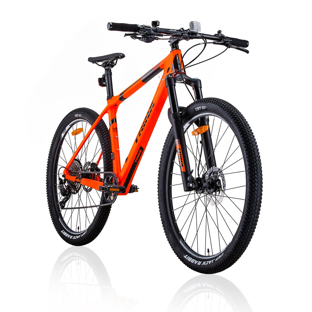 Trinx V1000 Elite Carbon Fibre 27.5" Wheels Mountain Bike Shimano SLX 19" Frame MTB - Matt Red/Black-Vivify Co.