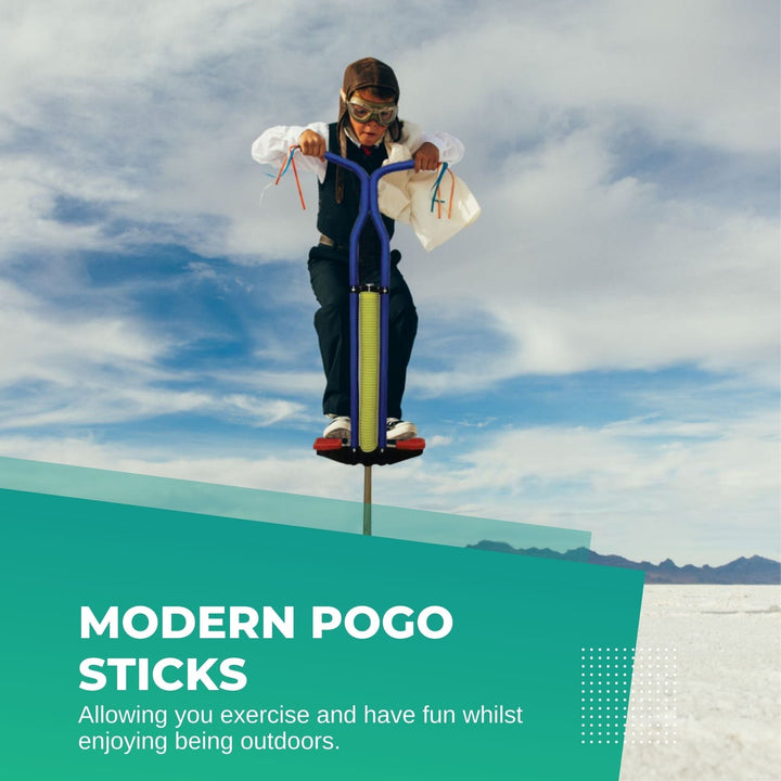 Kids Pogo Stick - Jumping Exercise Hopper - Blue