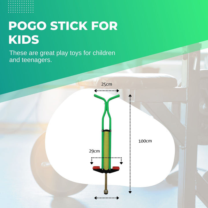 Kids Pogo Stick - Jumping Exercise Hopper - Green