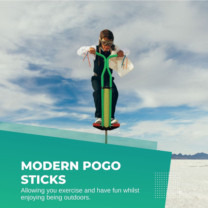 Kids Pogo Stick - Jumping Exercise Hopper - Green