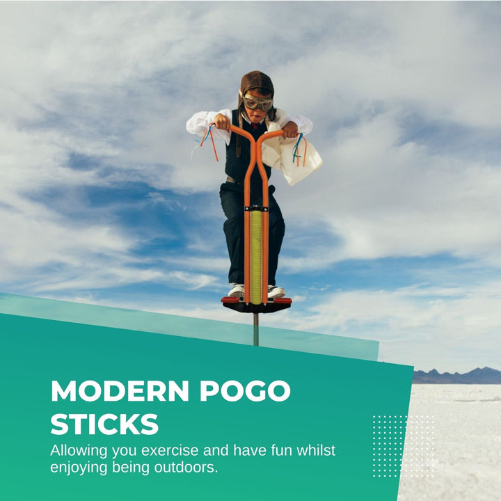 Kids Pogo Stick - Jumping Exercise Hopper - Orange