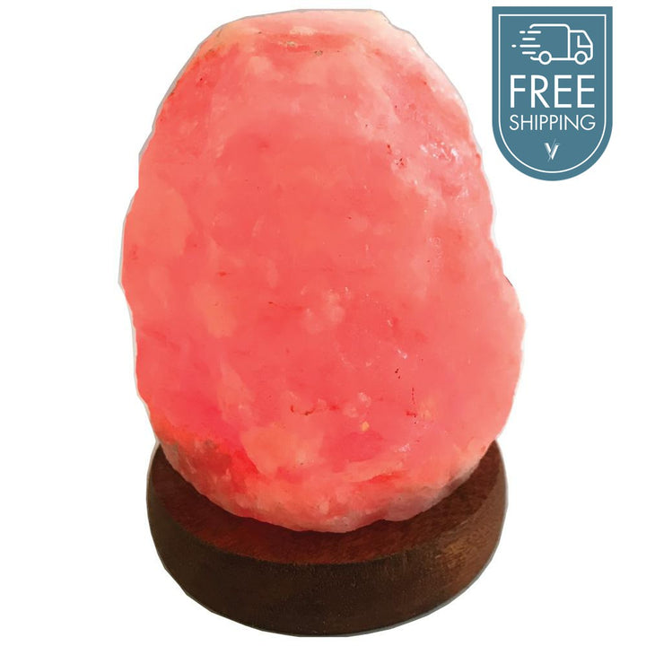 Himalayan Pink Salt Lamp - Red LED Light