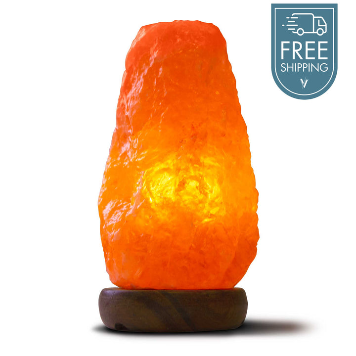 Himalayan Pink Salt Lamp Natural Rock Crystal - 1-2kg - Light Bulb