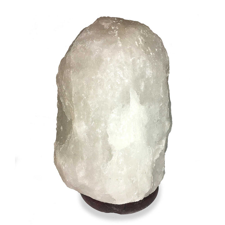 Himalayan White Salt Lamp Crystal - 1-2kg - Light Bulb