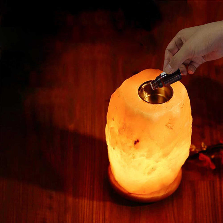 Himalayan Pink Salt Lamp & Essential Oil Diffuser - 1-2kg