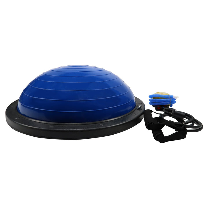 Powertrain Yoga Balance Ball with Resistance Bands - Blue
