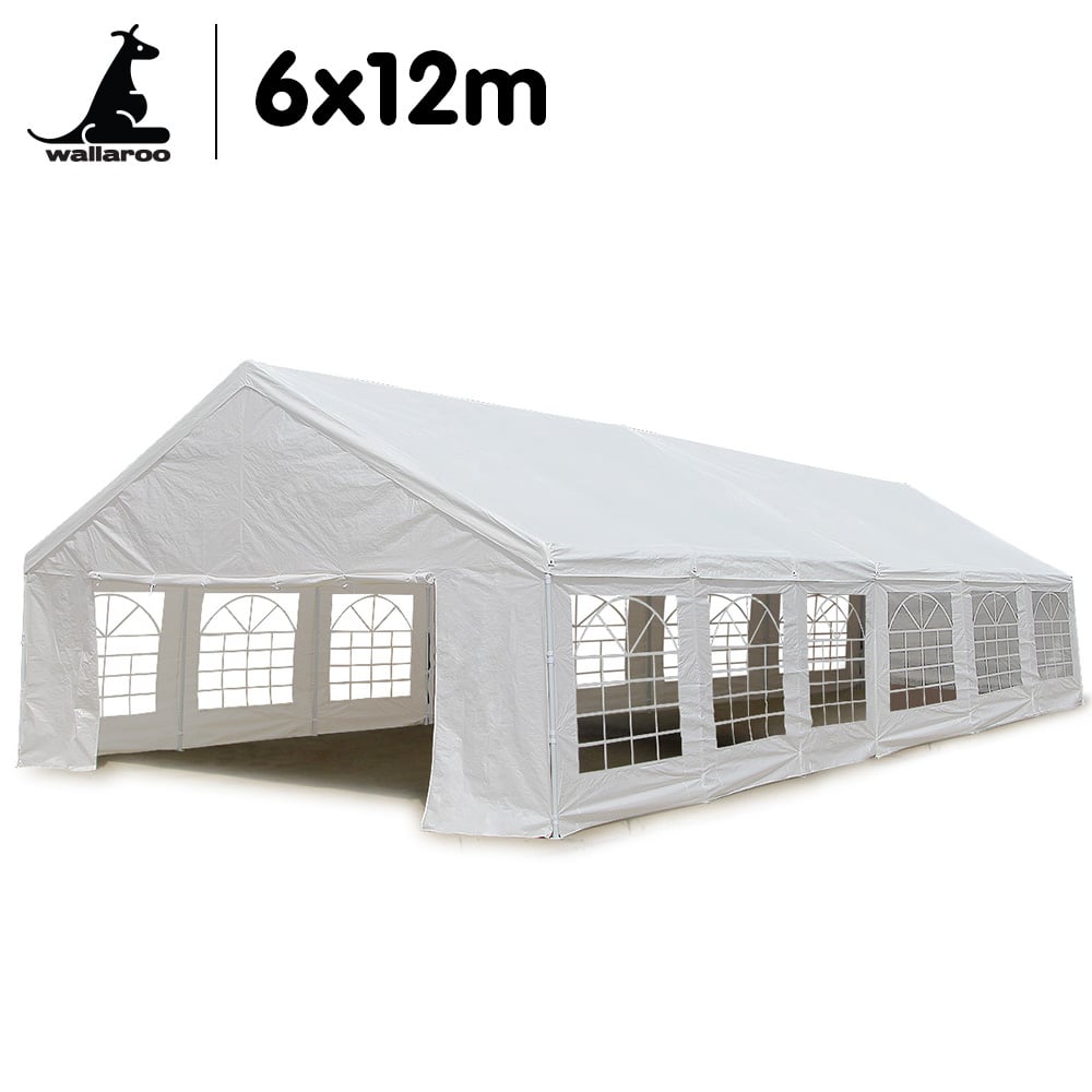 Wallaroo 12x6m Outdoor Event Marquee - White