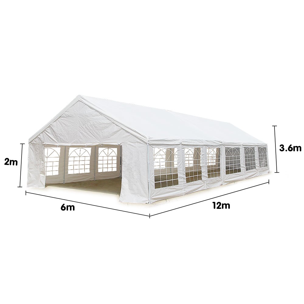 Wallaroo 12x6m Outdoor Event Marquee - White