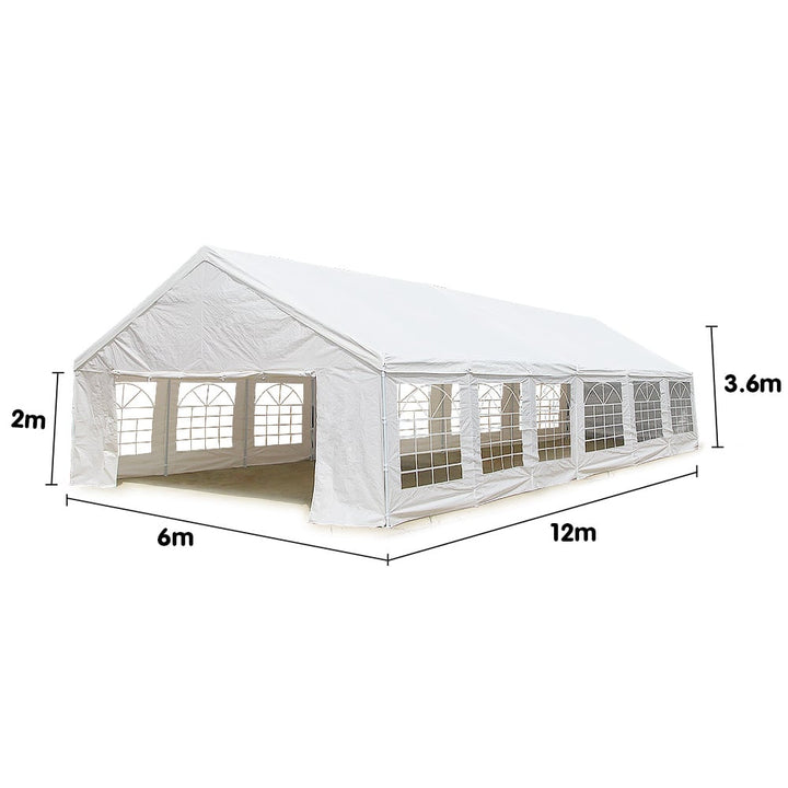 Wallaroo 12x6m Outdoor Event Marquee - White