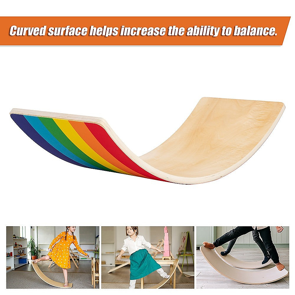 RTM Wooden Wobble Balance Board up to 100kgs