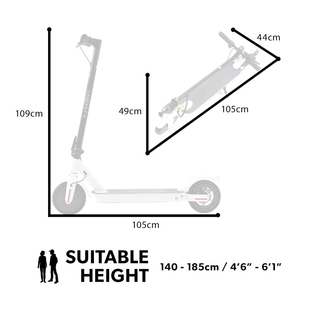 VALK Synergy 5 MkII 400W Electric Scooter - White-Vivify Co.