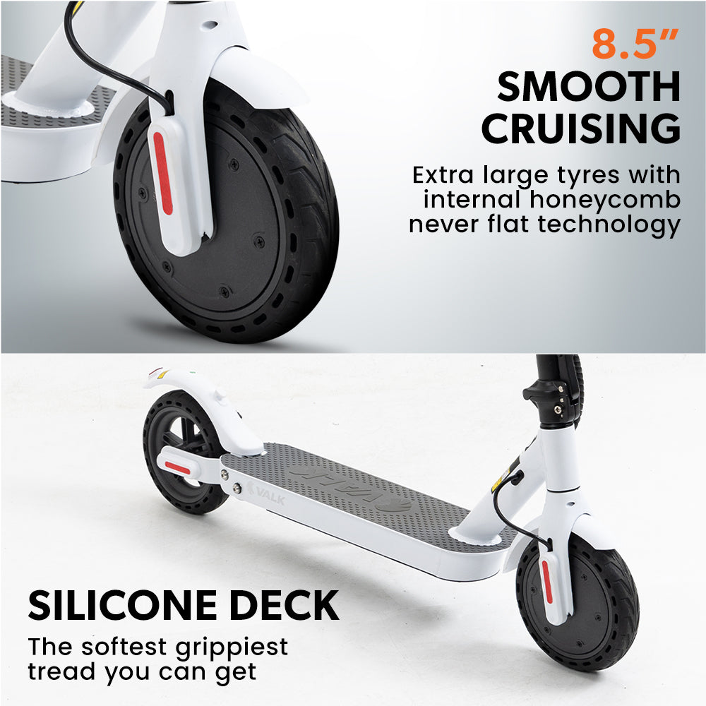 VALK Synergy 5 MkII 400W Electric Scooter - White-Vivify Co.