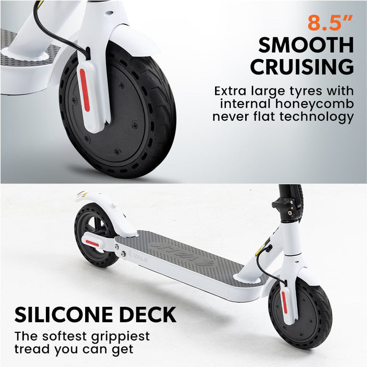 VALK Synergy 5 MkII 400W Electric Scooter - White-Vivify Co.