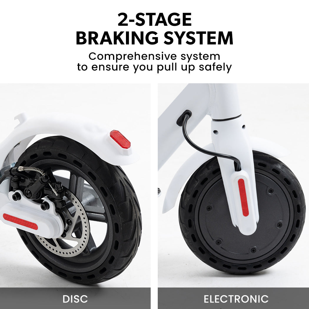 VALK Synergy 5 MkII 400W Electric Scooter - White-Vivify Co.