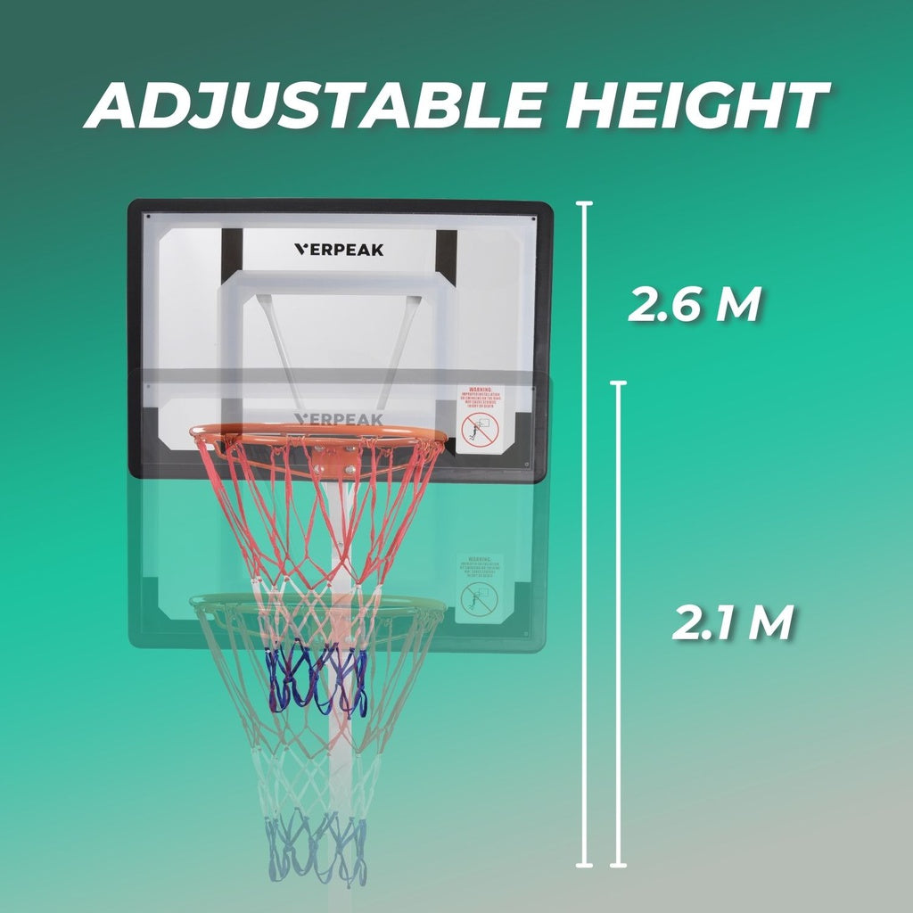 Verpeak Basketball Hoop Stand 2.6m-Vivify Co.