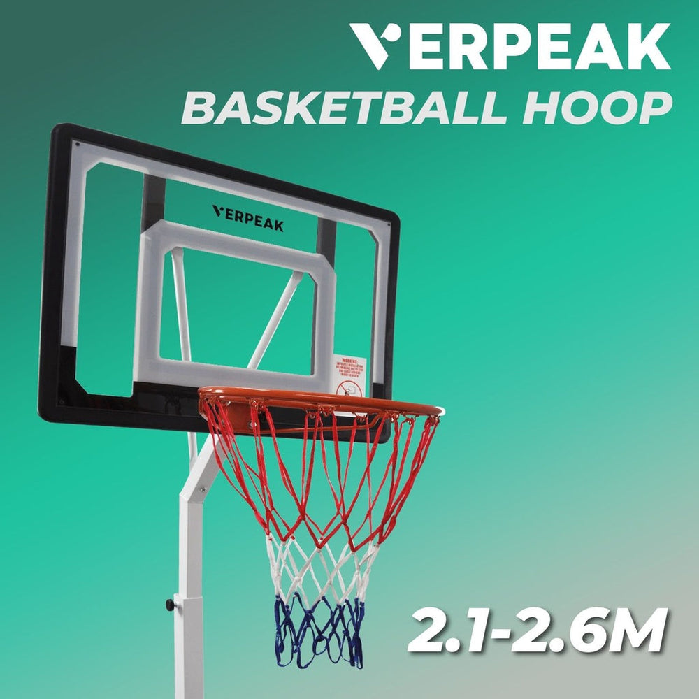 Verpeak Basketball Hoop Stand 2.6m-Vivify Co.