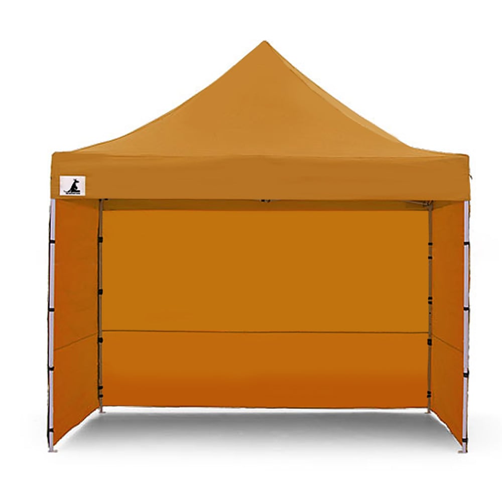 Wallaroo PopUp Outdoor Gazebo Tent Marquee 3x3m - Orange-Vivify Co.