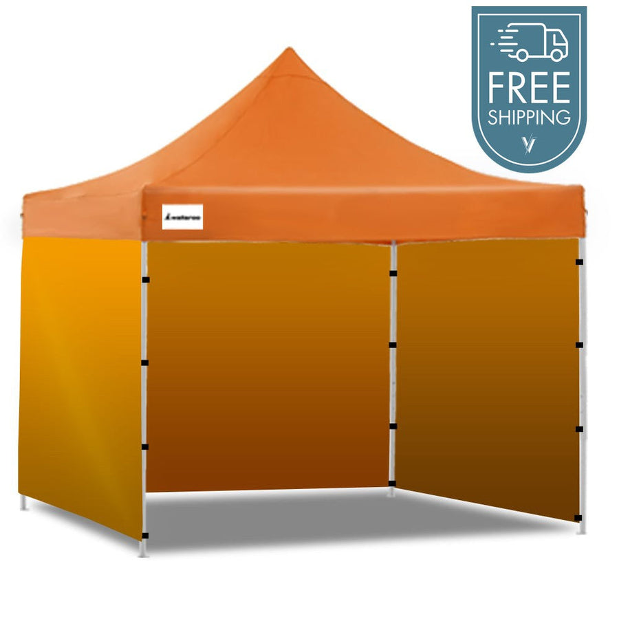 Wallaroo PopUp Outdoor Gazebo Tent Marquee 3x3m - Orange-Vivify Co.
