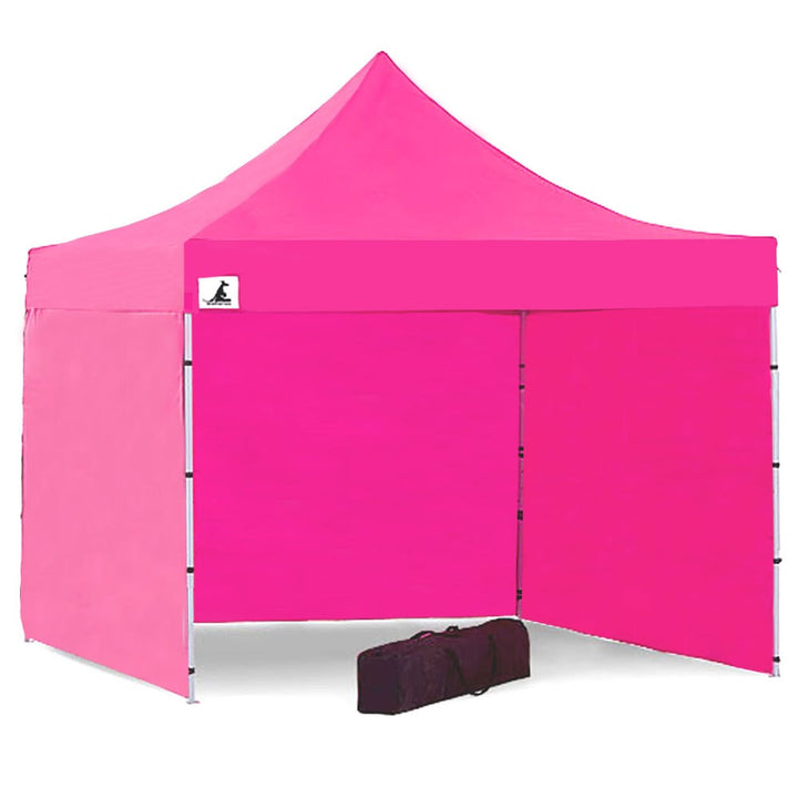 Wallaroo PopUp Outdoor Gazebo Tent Marquee 3x3m - Pink-Vivify Co.