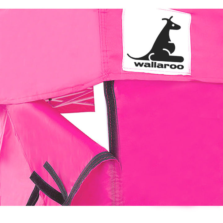 Wallaroo PopUp Outdoor Gazebo Tent Marquee 3x3m - Pink-Vivify Co.