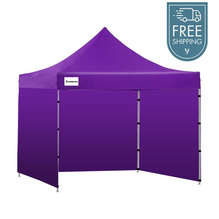 Wallaroo PopUp Outdoor Gazebo Tent Marquee 3x3m - Purple-Vivify Co.