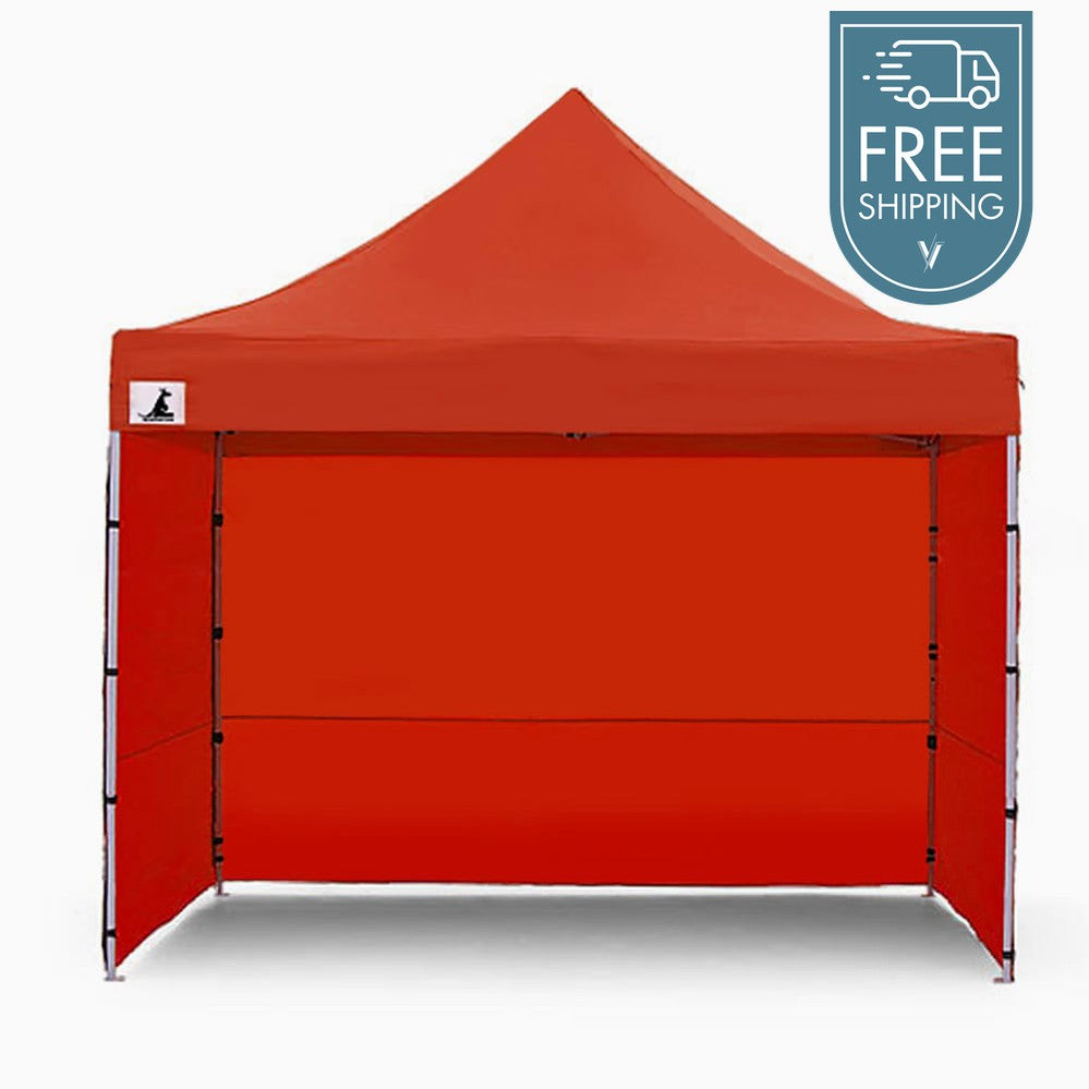 Wallaroo PopUp Outdoor Gazebo Tent Marquee 3x3m - Red-Vivify Co.