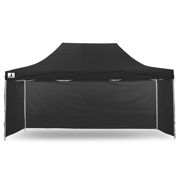 Wallaroo PopUp Outdoor Gazebo Tent Marquee 3x4.5m - Black-Vivify Co.