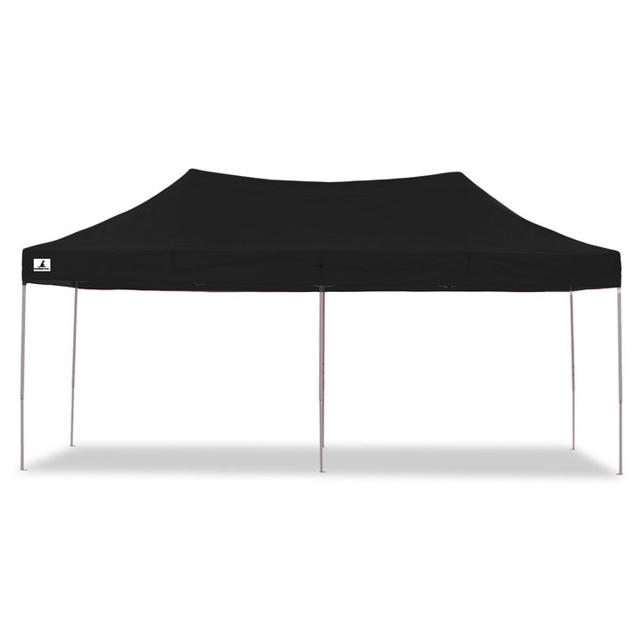 Wallaroo PopUp Outdoor Gazebo Tent Marquee 3x6m - Black-Vivify Co.