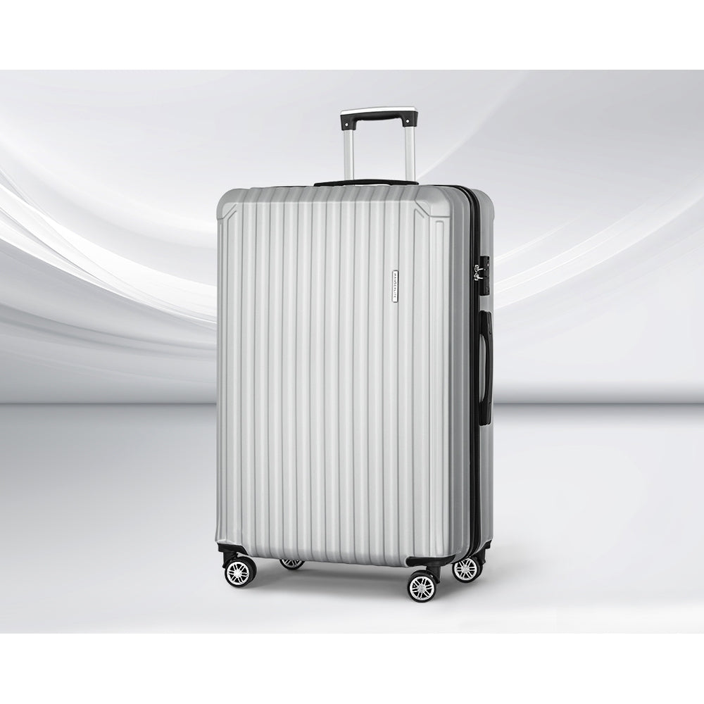 Wanderlite 28" 75cm Hard Case Suitcase - Grey-Vivify Co.