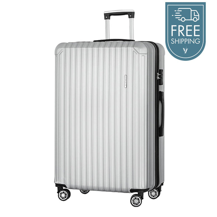 Wanderlite 28" 75cm Hard Case Suitcase - Grey-Vivify Co.