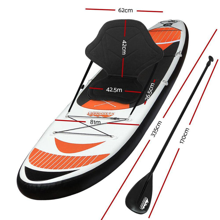 Weisshorn 3.35m Inflatable Stand Up Paddle Board & Kayak-Vivify Co.