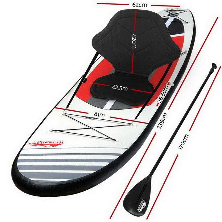 Weisshorn 3.3m Inflatable Stand Up Paddle Board & Kayak-Vivify Co.