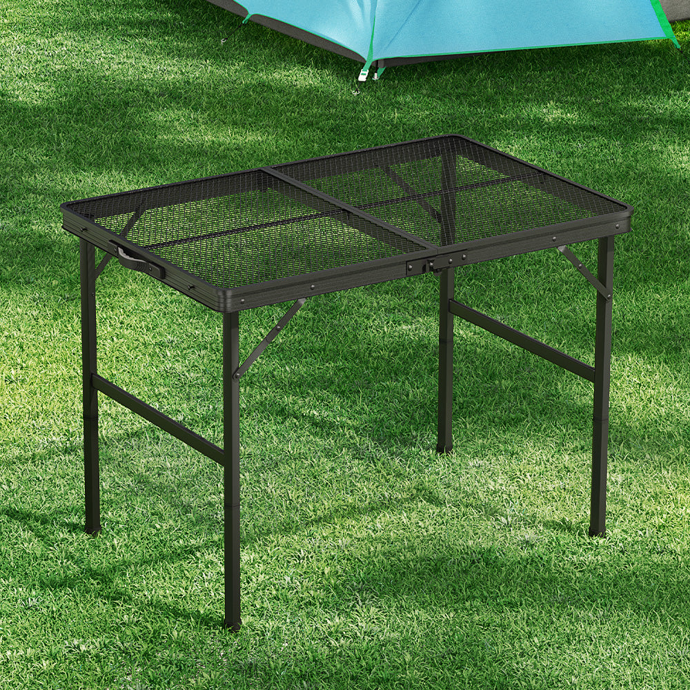 Weisshorn Aluminium Portable Folding Camping Picnic Table - 90cm-Vivify Co.