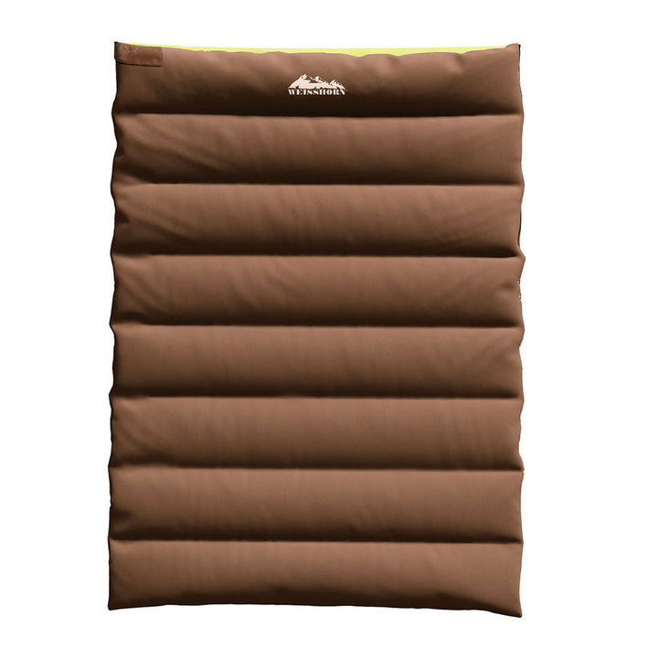 Weisshorn Convertable Double Sleeping Bag 245GSM - Brown-Vivify Co.