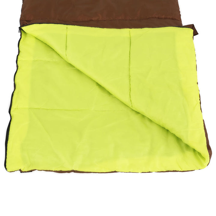 Weisshorn Convertable Double Sleeping Bag 245GSM - Brown-Vivify Co.