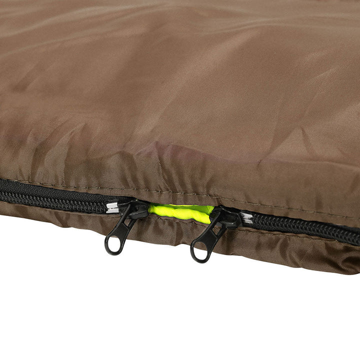 Weisshorn Convertable Double Sleeping Bag 245GSM - Brown-Vivify Co.