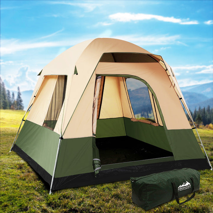 Weisshorn Family Camping Tent - 4 Person - Green-Vivify Co.