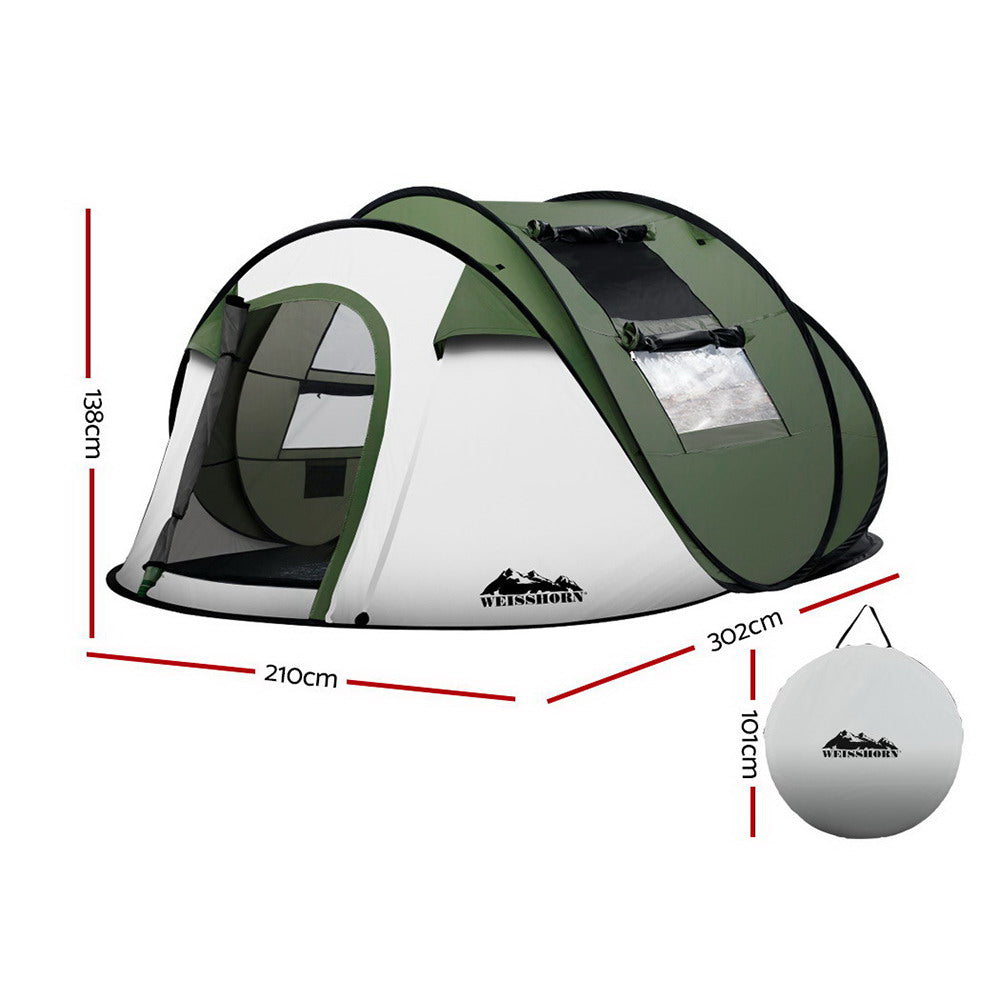 Weisshorn Instant Up Camping Dome Tent - 4-5 Person-Vivify Co.