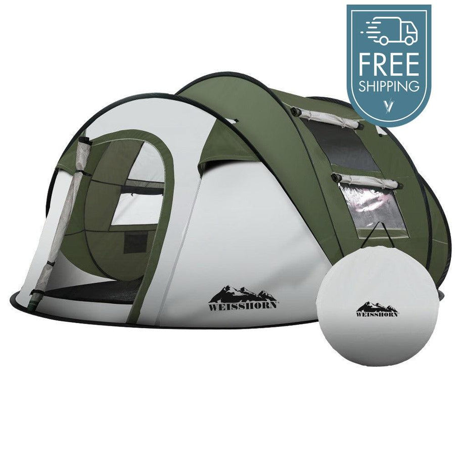 Weisshorn Instant Up Camping Dome Tent - 4-5 Person-Vivify Co.