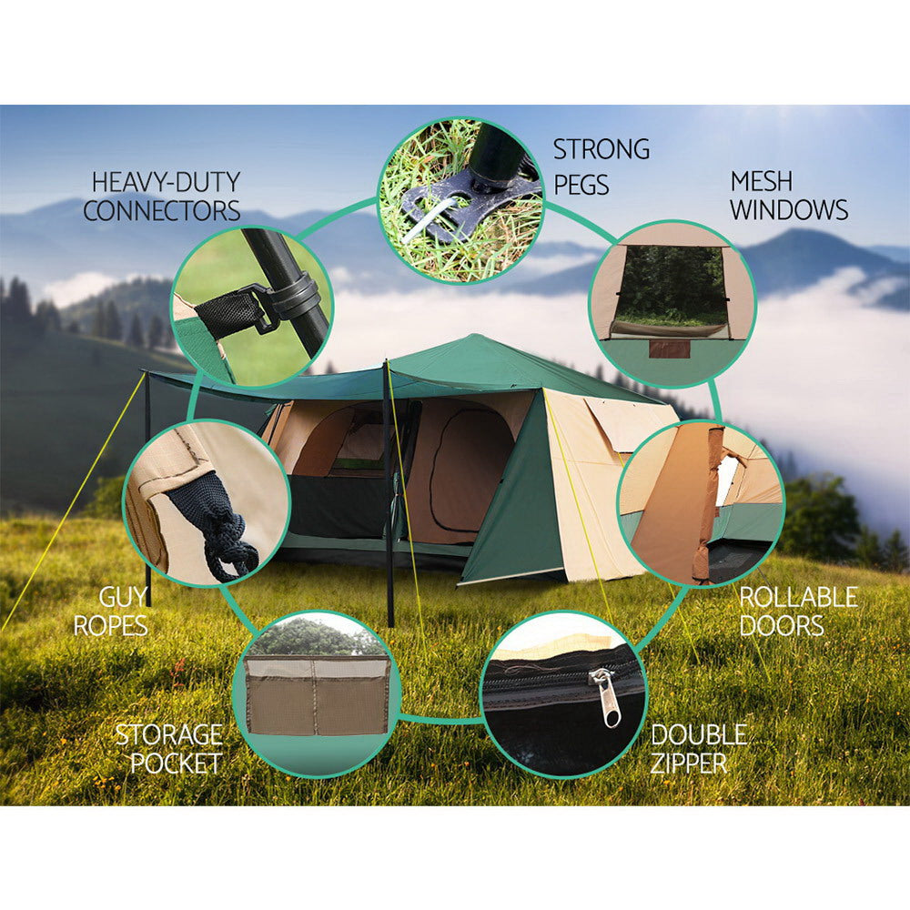 Weisshorn Instant Up Camping Dome Tent - 8 Person-Vivify Co.