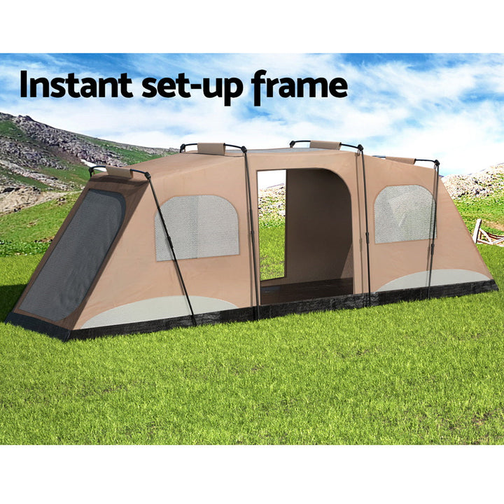 Weisshorn Instant Up Camping Tent - 3 Rooms - 10 People-Vivify Co.