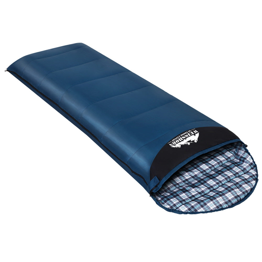 Weisshorn Sleeping Bag 100GSM - Navy Blue-Vivify Co.