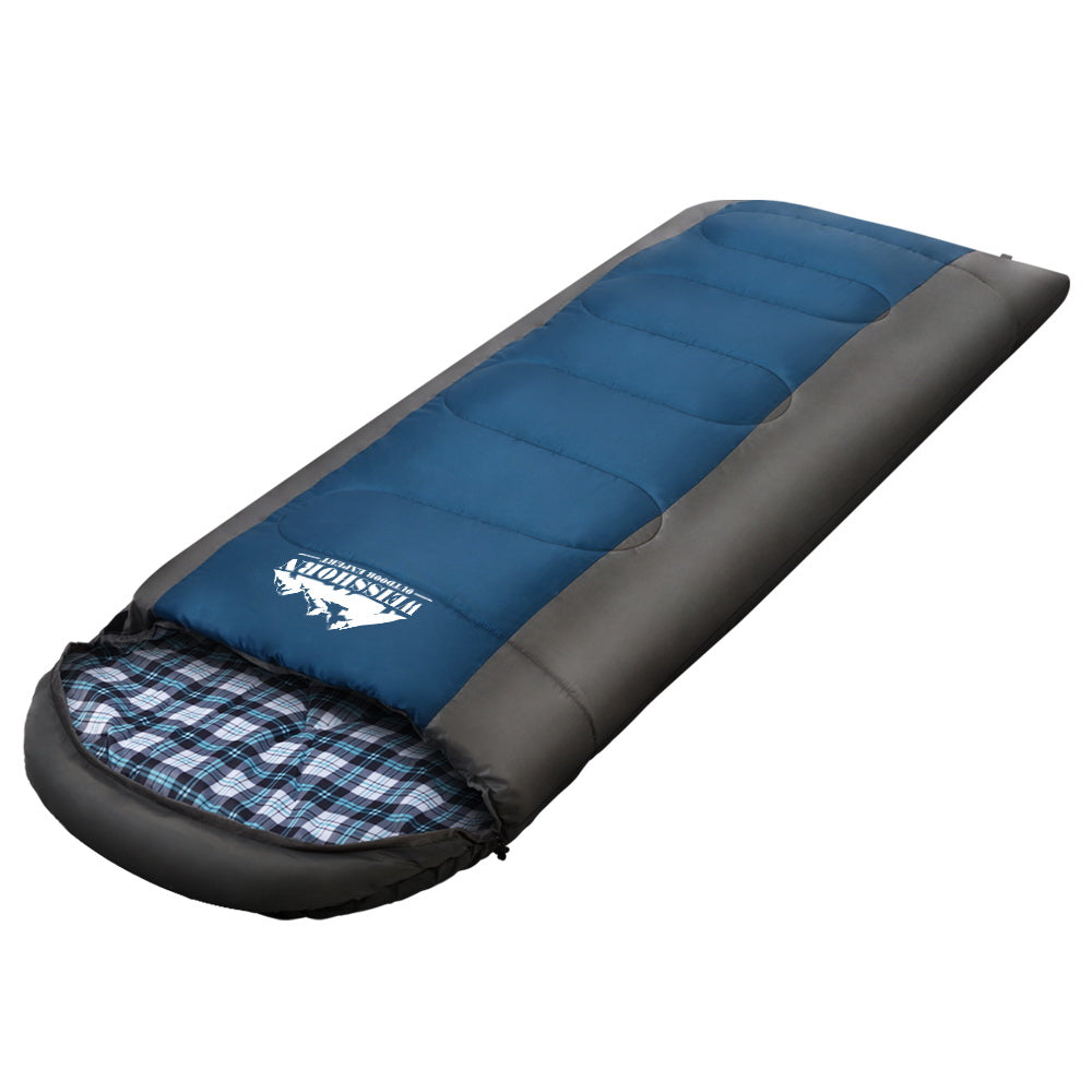 Weisshorn Sleeping Bag 260GSM - Navy Blue-Vivify Co.