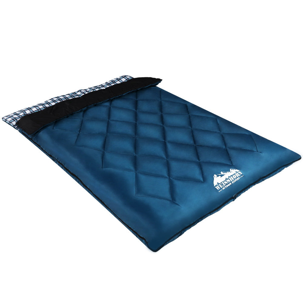 Weisshorn Sleeping Bag 300GSM - Navy Blue-Vivify Co.